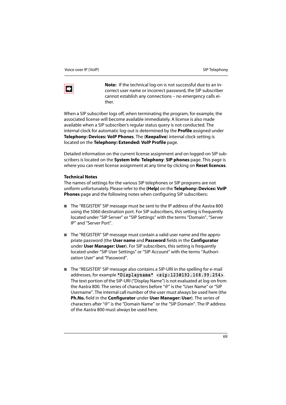 Aastra Telecom 800 User Manual | Page 71 / 136