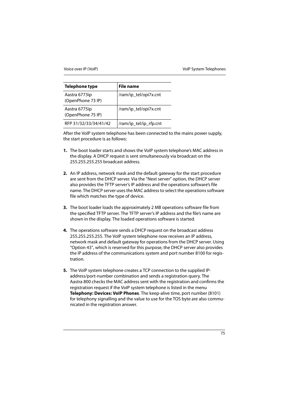 Aastra Telecom 800 User Manual | Page 77 / 136