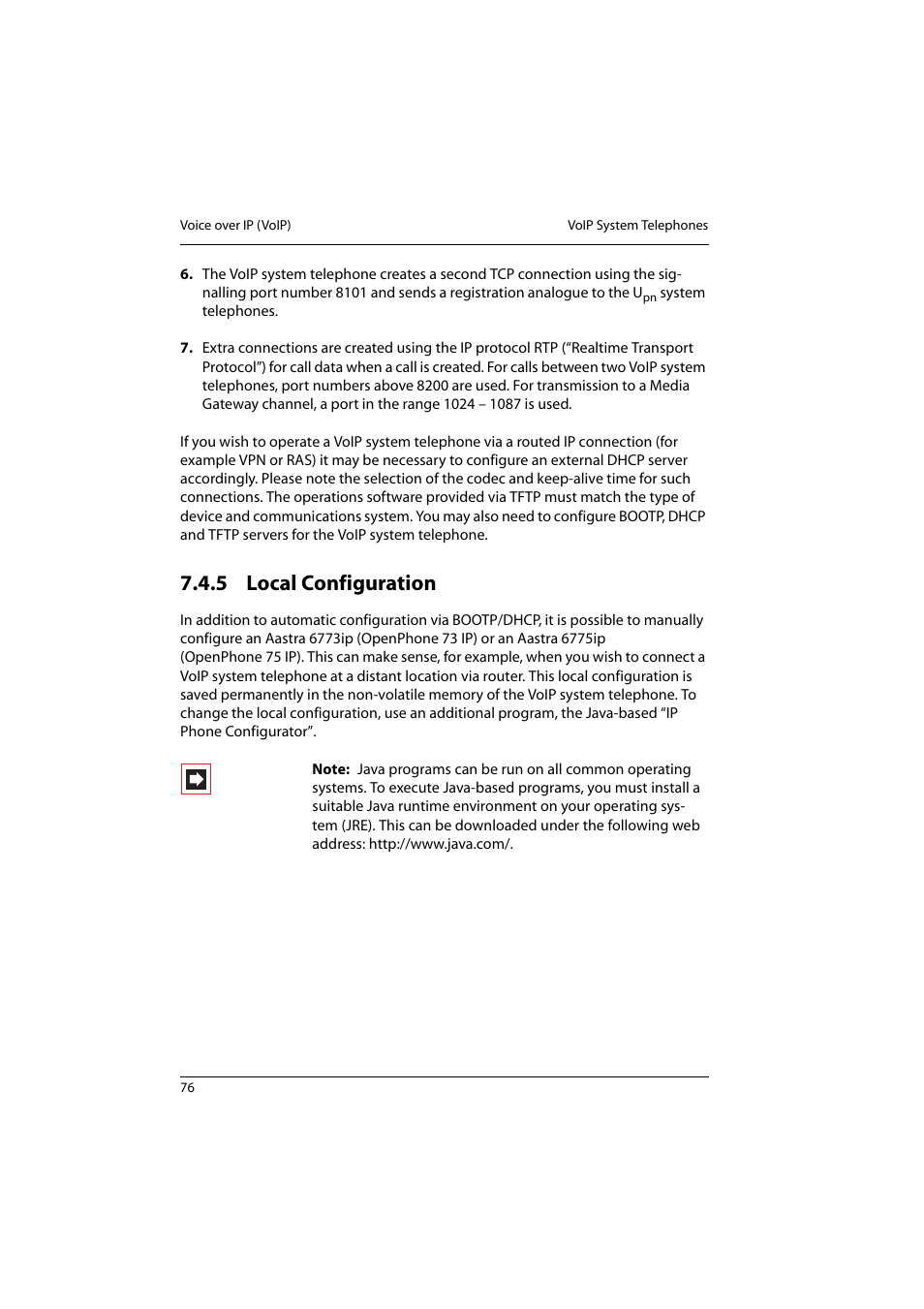 5 local configuration, Local configuration | Aastra Telecom 800 User Manual | Page 78 / 136