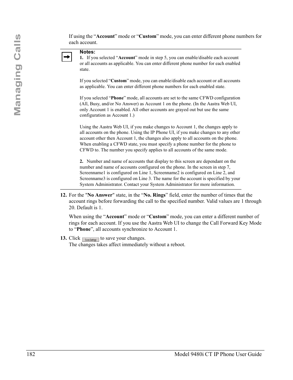 Managing calls | Aastra Telecom 9480i CT User Manual | Page 192 / 290