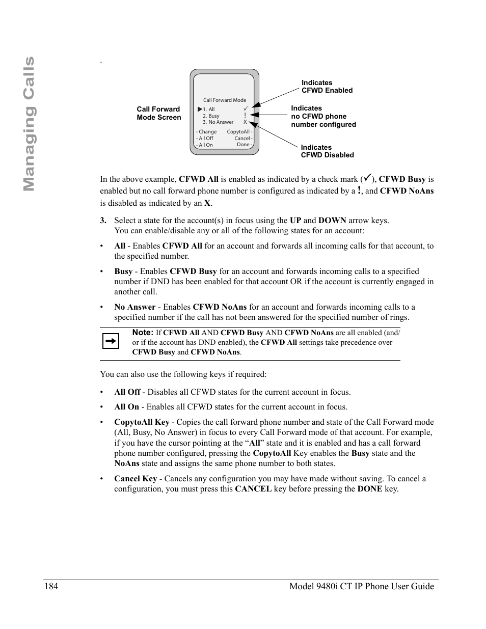 Managing calls | Aastra Telecom 9480i CT User Manual | Page 194 / 290