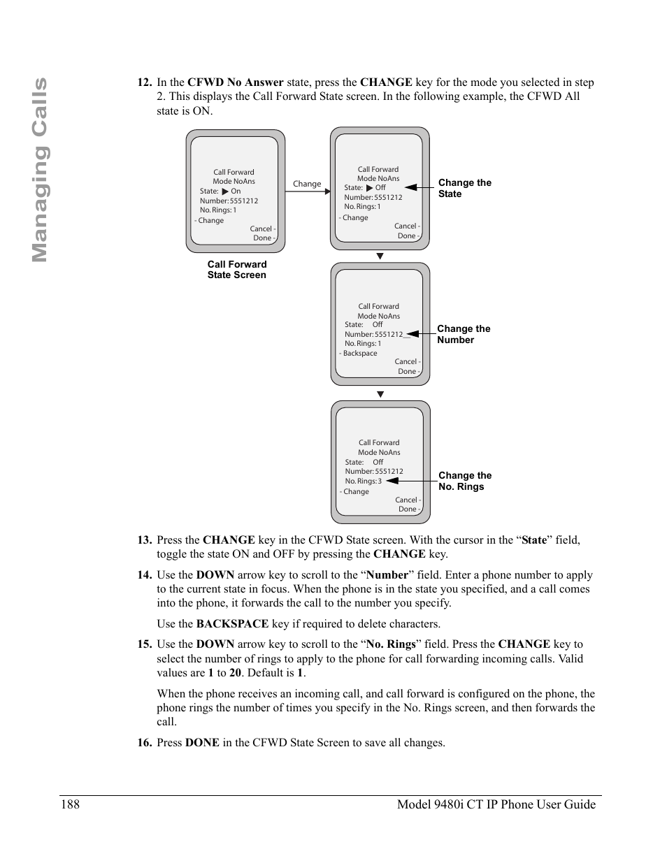 Managing calls | Aastra Telecom 9480i CT User Manual | Page 198 / 290