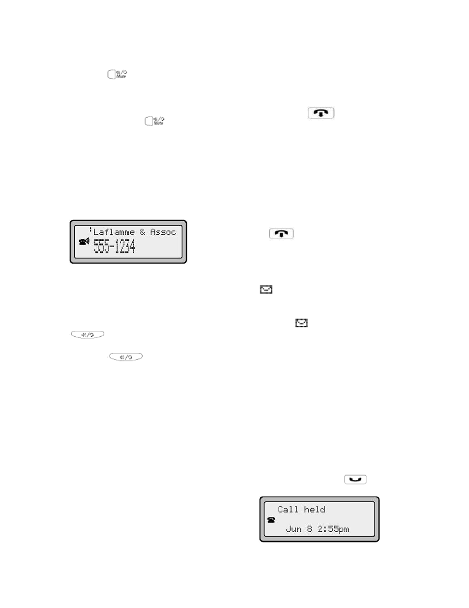 Receiving calls, Handling calls | Aastra Telecom SIP9133i User Manual | Page 12 / 22