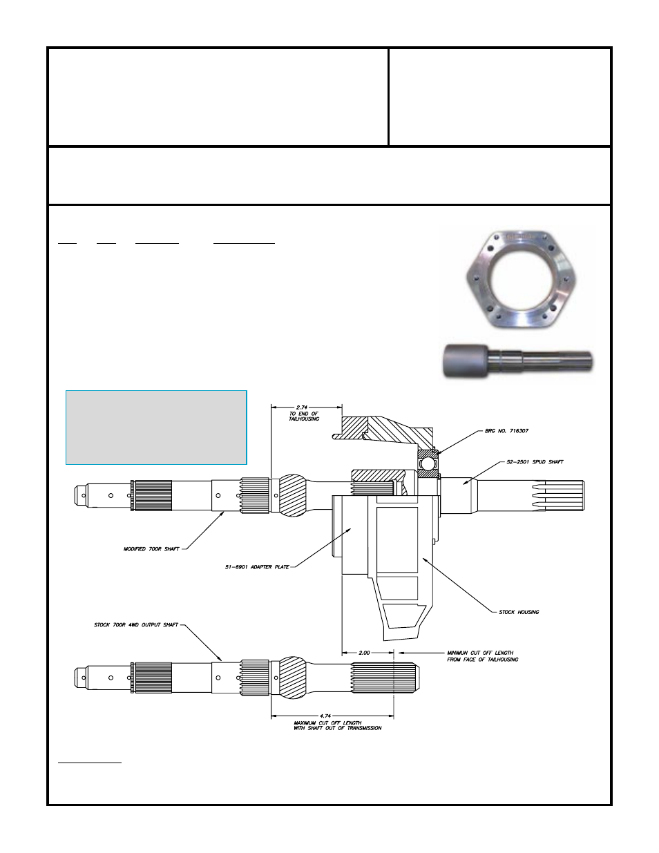 Advance Adapters 50-2501 User Manual | 1 page