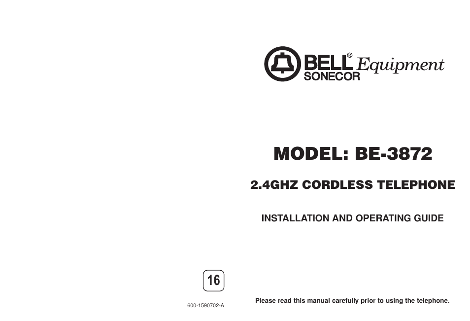 Aastra Telecom BE-3872 User Manual | 18 pages