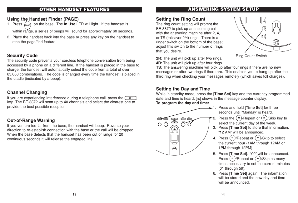 Aastra Telecom BE-3872 User Manual | Page 11 / 18