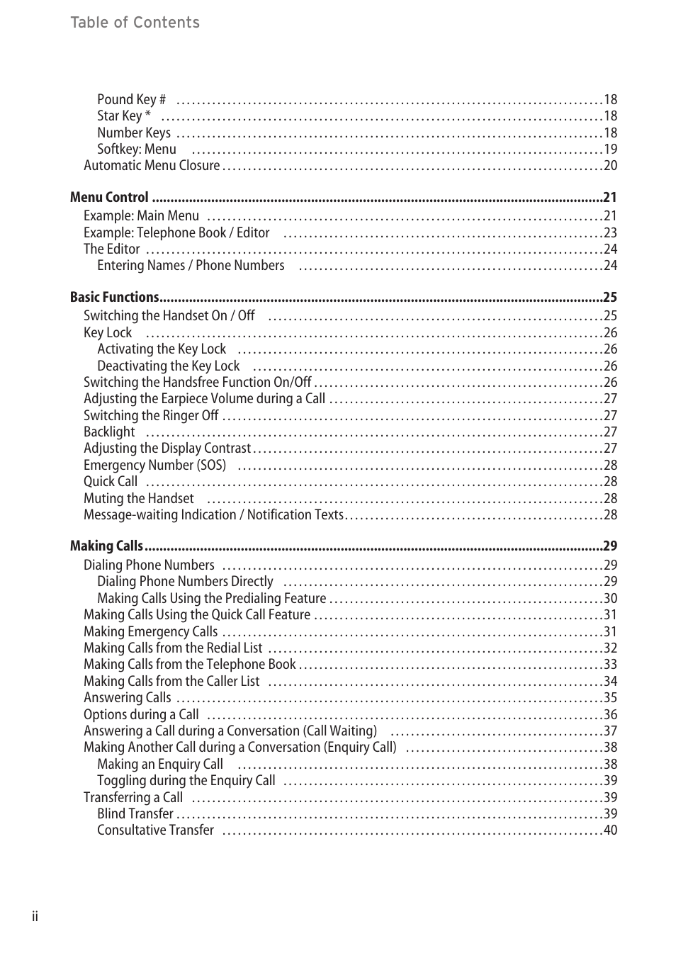 Aastra Telecom DECT 142 User Manual | Page 4 / 72