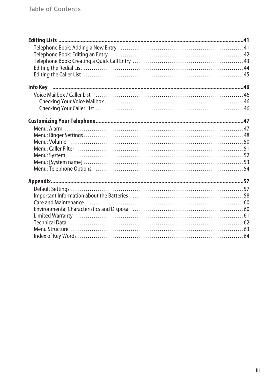 Aastra Telecom DECT 142 User Manual | Page 5 / 72