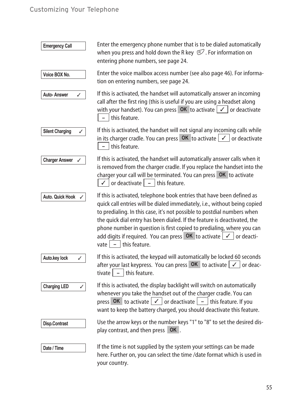 Aastra Telecom DECT 142 User Manual | Page 61 / 72