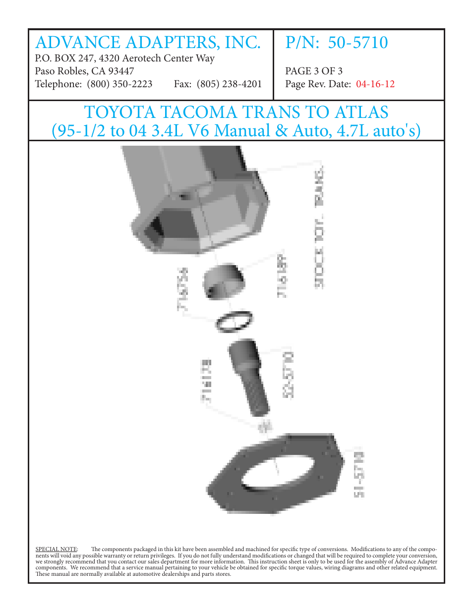 Advance Adapters 50-5710 User Manual | Page 3 / 3