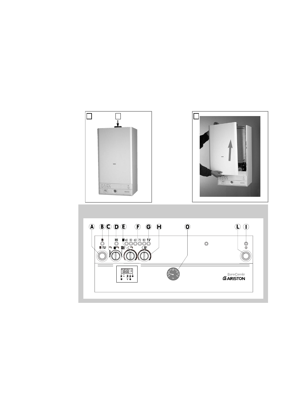 2 removing the front panel, 3 control panel, A/23 mffi - a/27 mffi | 21 f | Ariston EURO COMBI 47-116-10 User Manual | Page 18 / 28
