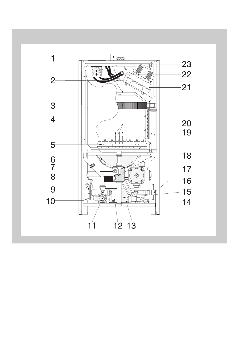 3 overall view, A/23 mffi - a/27 mffi | Ariston EURO COMBI 47-116-10 User Manual | Page 5 / 28