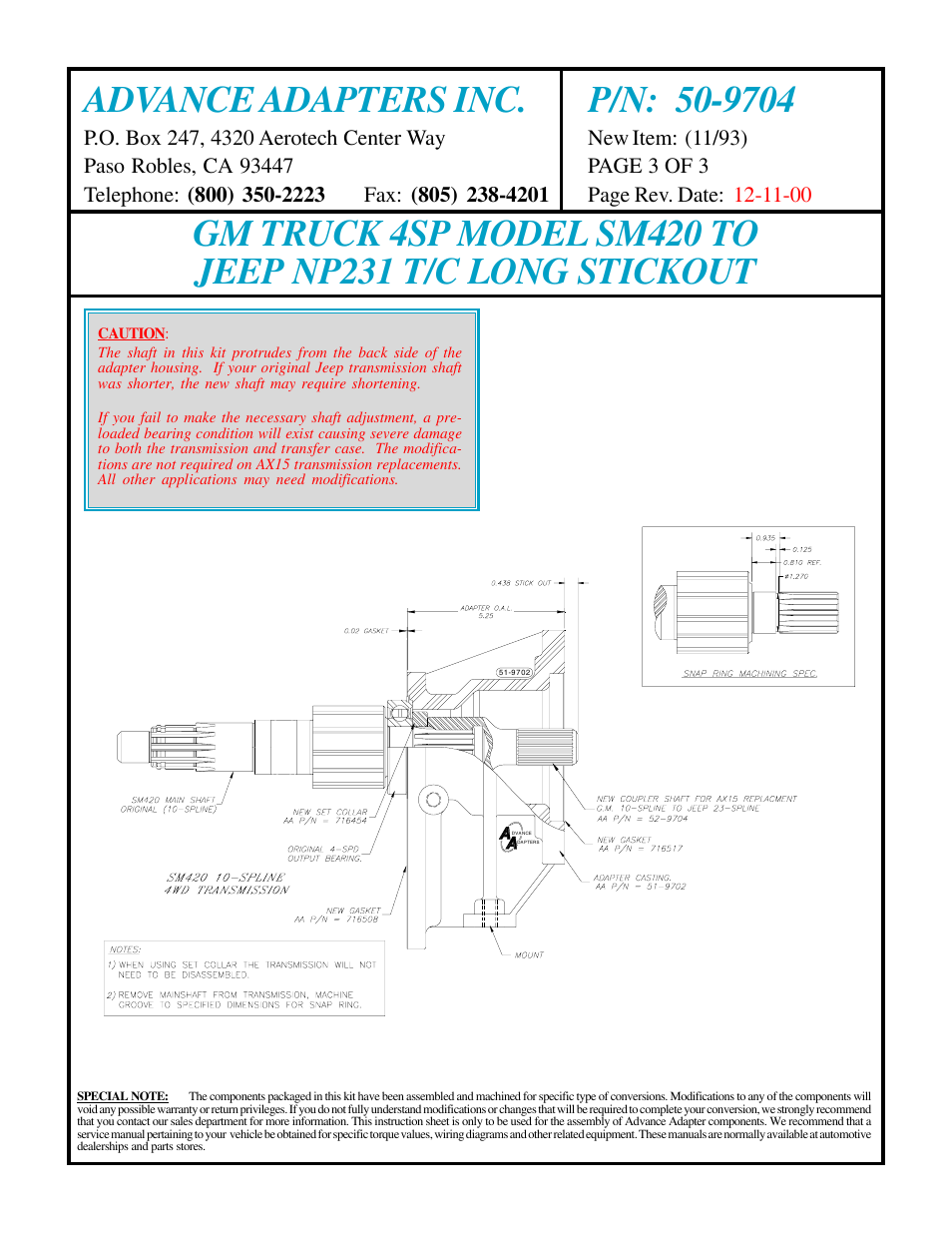 Advance Adapters 50-9704 User Manual | Page 3 / 3