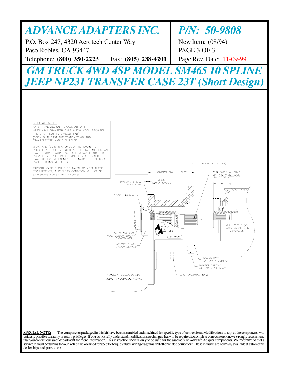 Advance Adapters 50-9808 User Manual | Page 3 / 3