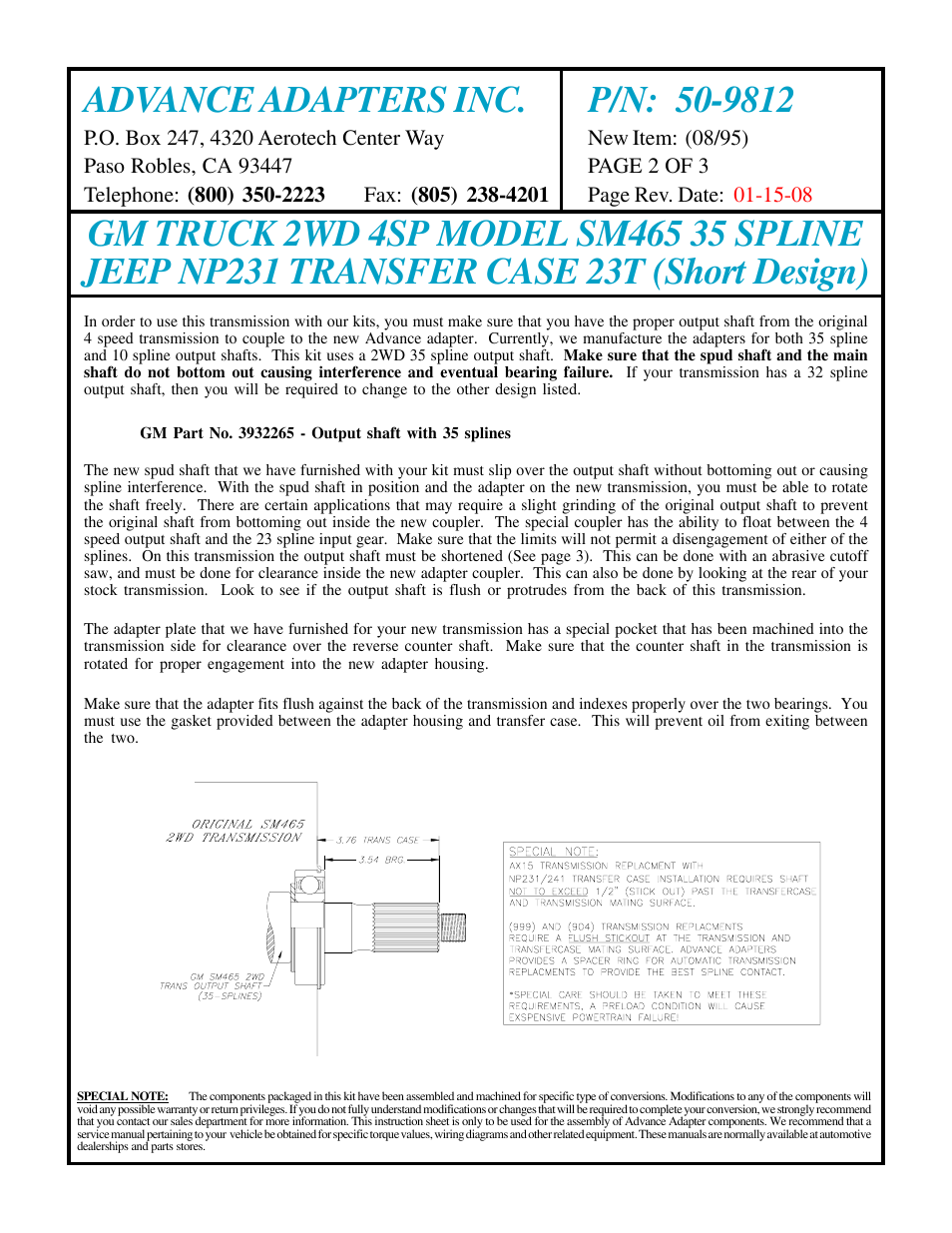 Advance Adapters 50-9812 User Manual | Page 2 / 3