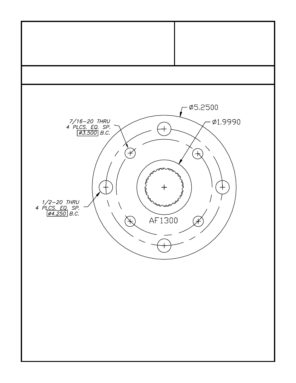 Advance Adapters AF1300 User Manual | 1 page