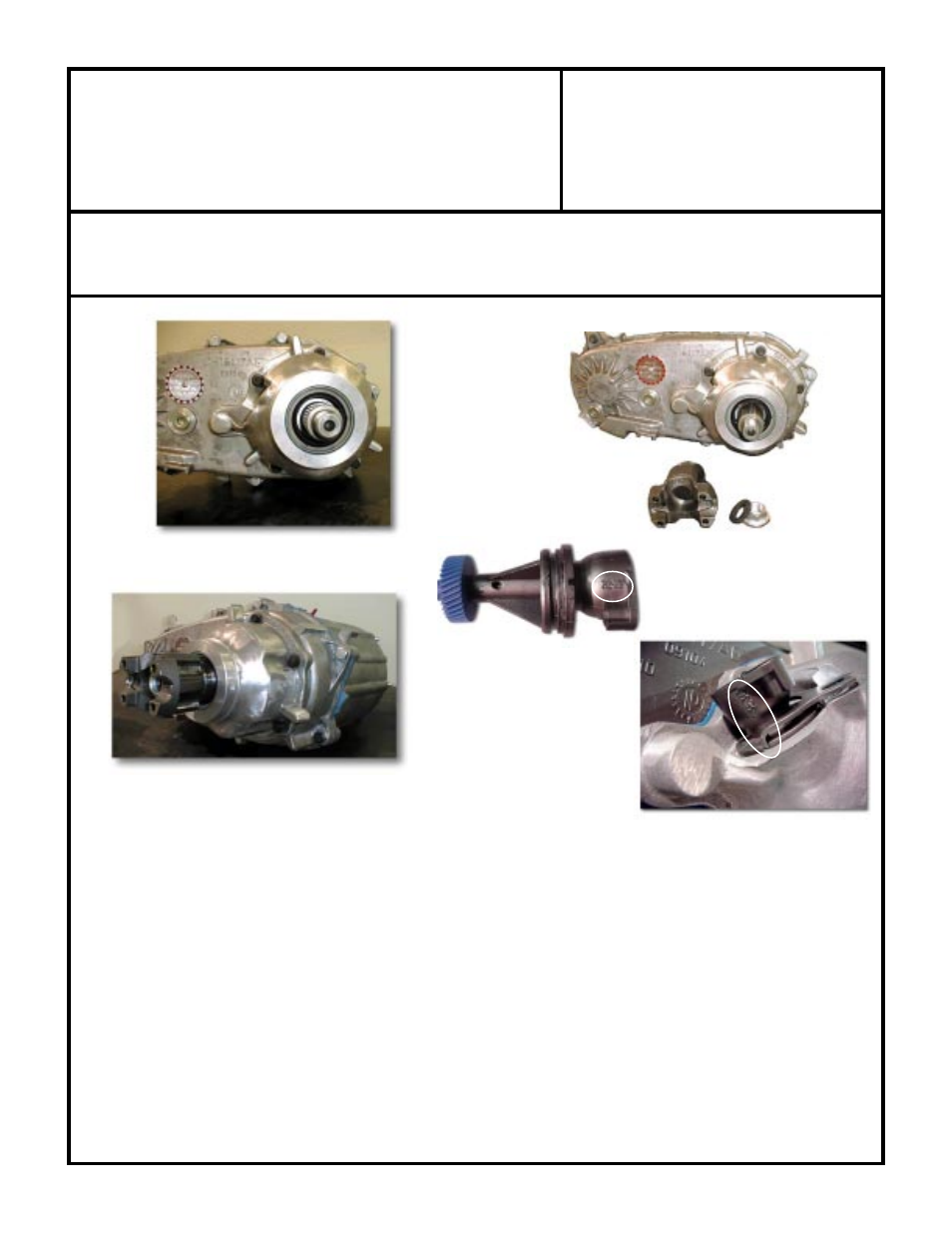 Advance adapters inc, Np231 short shaft "fixed yoke" kit | Advance Adapters 50-7906B User Manual | Page 11 / 12