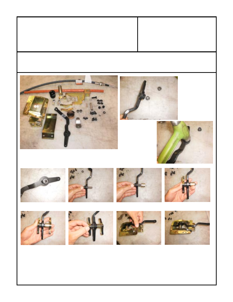 Tj 231 cable shifter | Advance Adapters 715543231 User Manual | Page 2 / 8