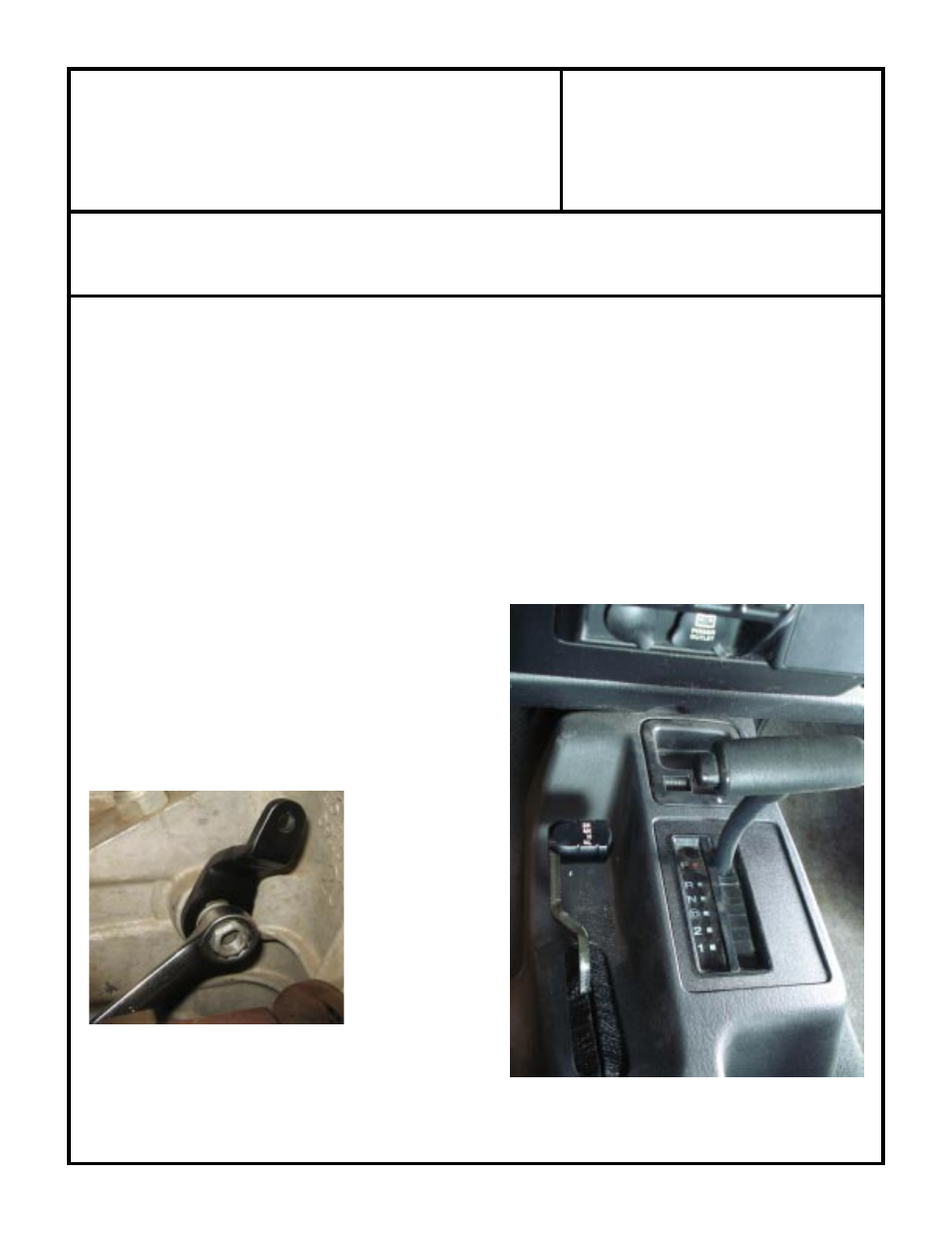 Tj 231 cable shifter | Advance Adapters 715543231 User Manual | Page 8 / 8