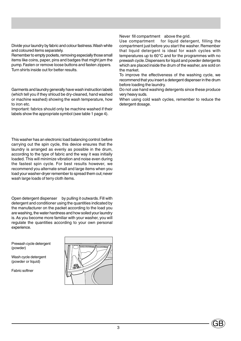 Using your washer | Ariston S1200AUK User Manual | Page 4 / 12
