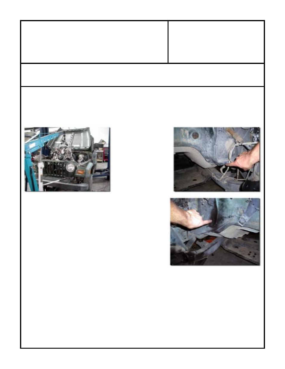 Chevy 4.3l v-6 engine tj wrangler motor mounts | Advance Adapters 713096 User Manual | Page 2 / 4