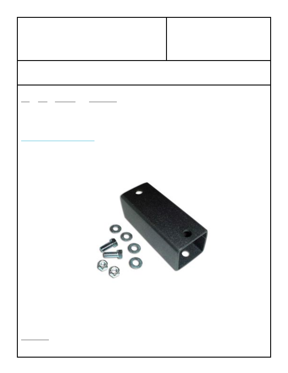 Advance Adapters 716048 User Manual | 1 page