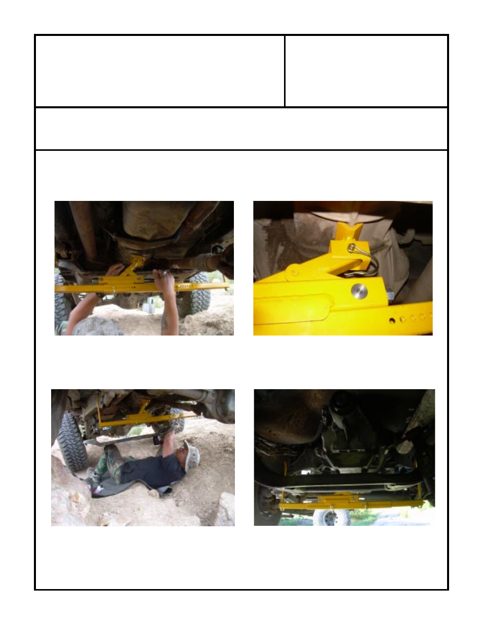 Frame rail supported drivetrain jack | Advance Adapters 15-1000 User Manual | Page 3 / 4