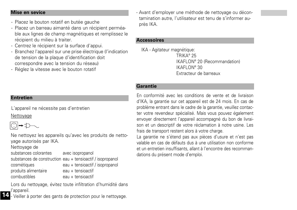 IKA Mini MR standard User Manual | Page 14 / 40