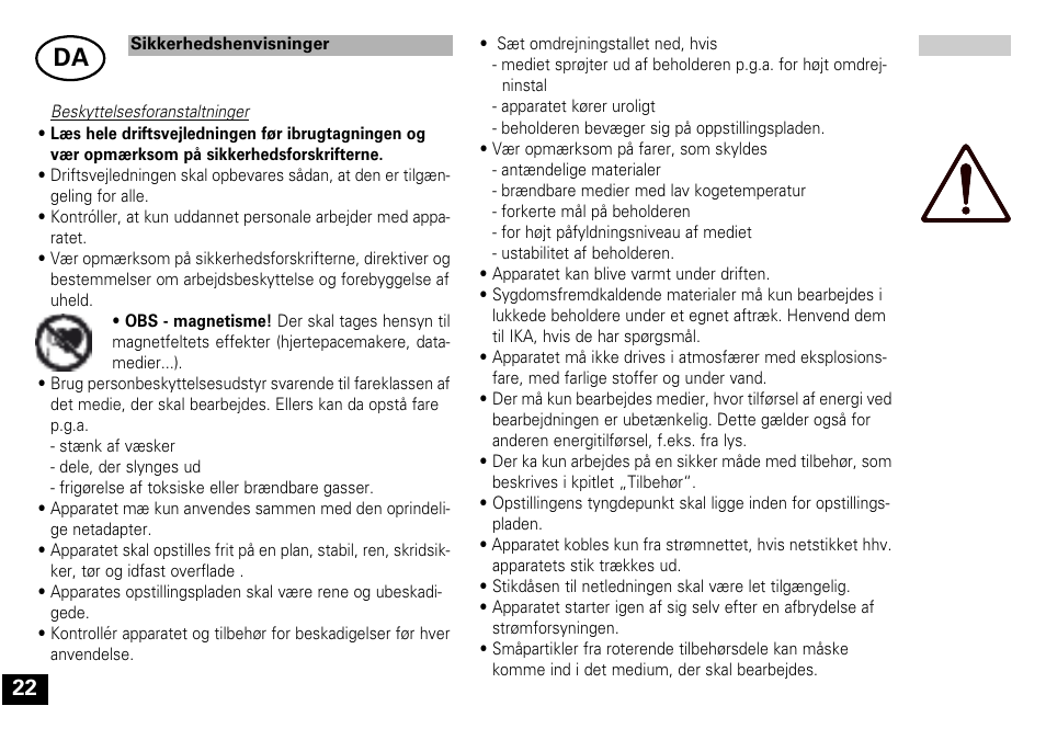 IKA Mini MR standard User Manual | Page 22 / 40