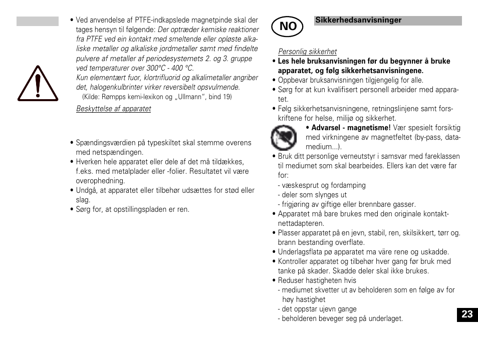 IKA Mini MR standard User Manual | Page 23 / 40