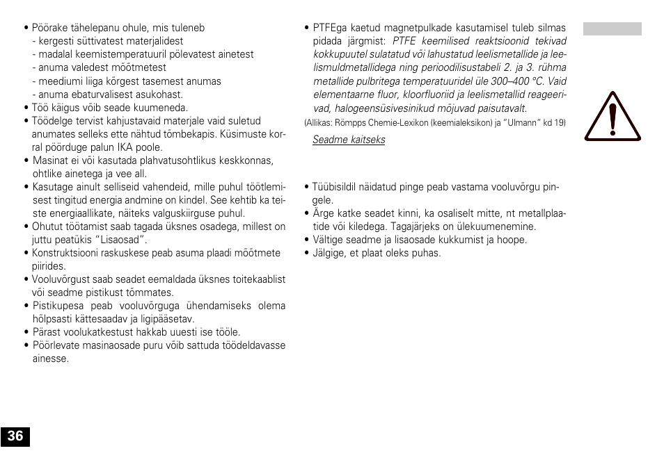 IKA Mini MR standard User Manual | Page 36 / 40