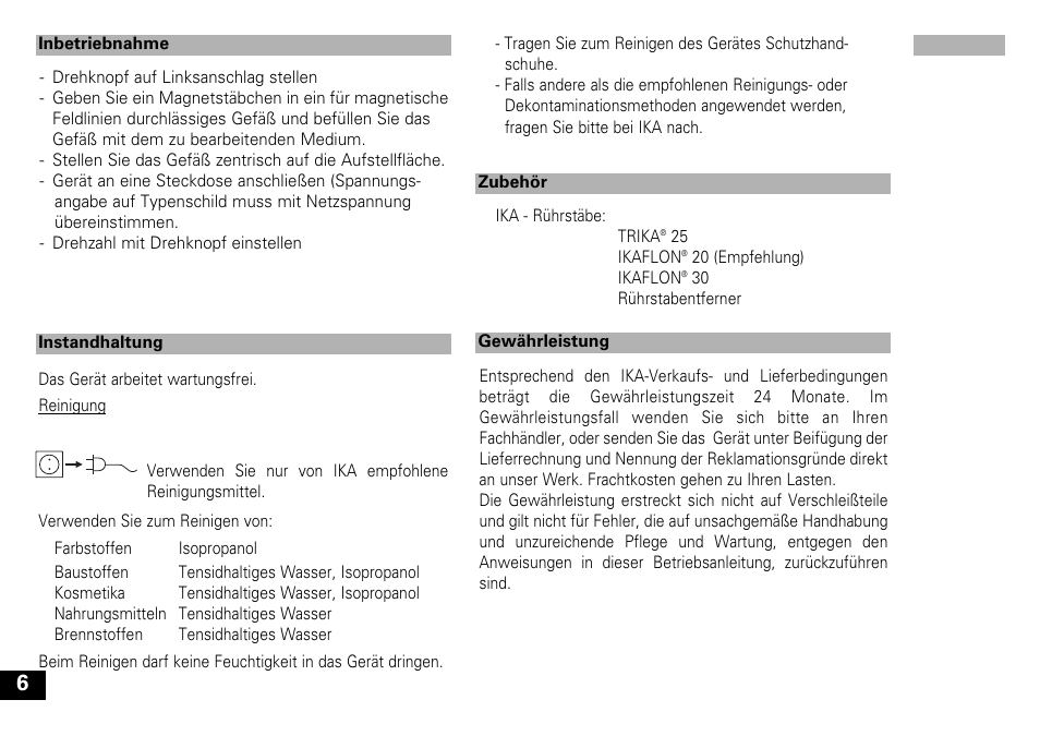 IKA Mini MR standard User Manual | Page 6 / 40