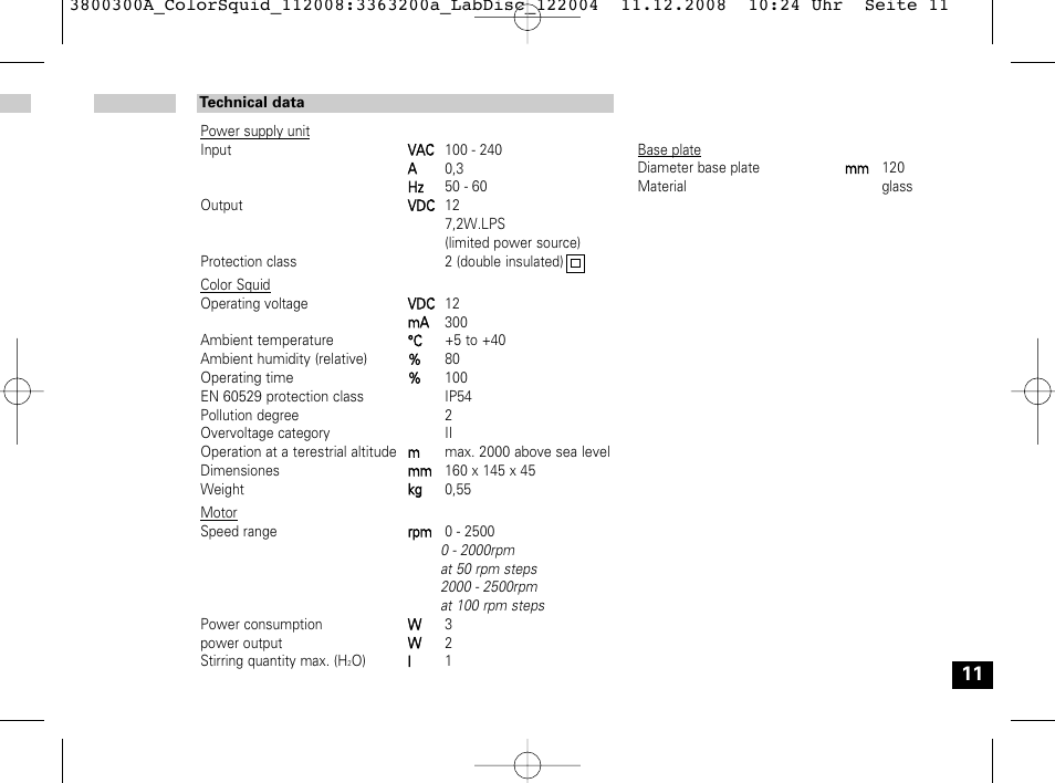 IKA Color Squid User Manual | Page 11 / 40