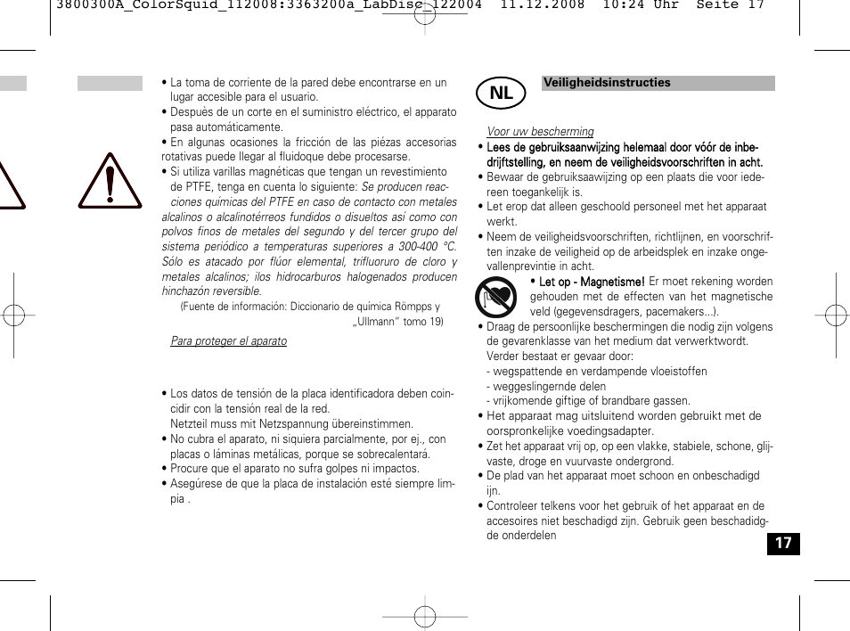 IKA Color Squid User Manual | Page 17 / 40