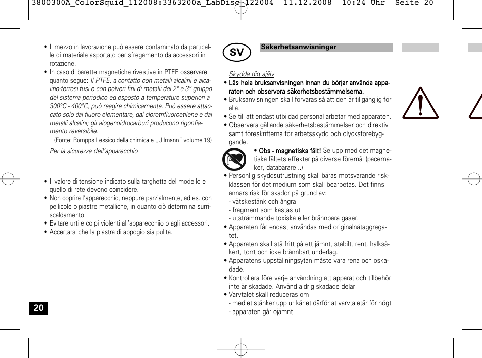 IKA Color Squid User Manual | Page 20 / 40