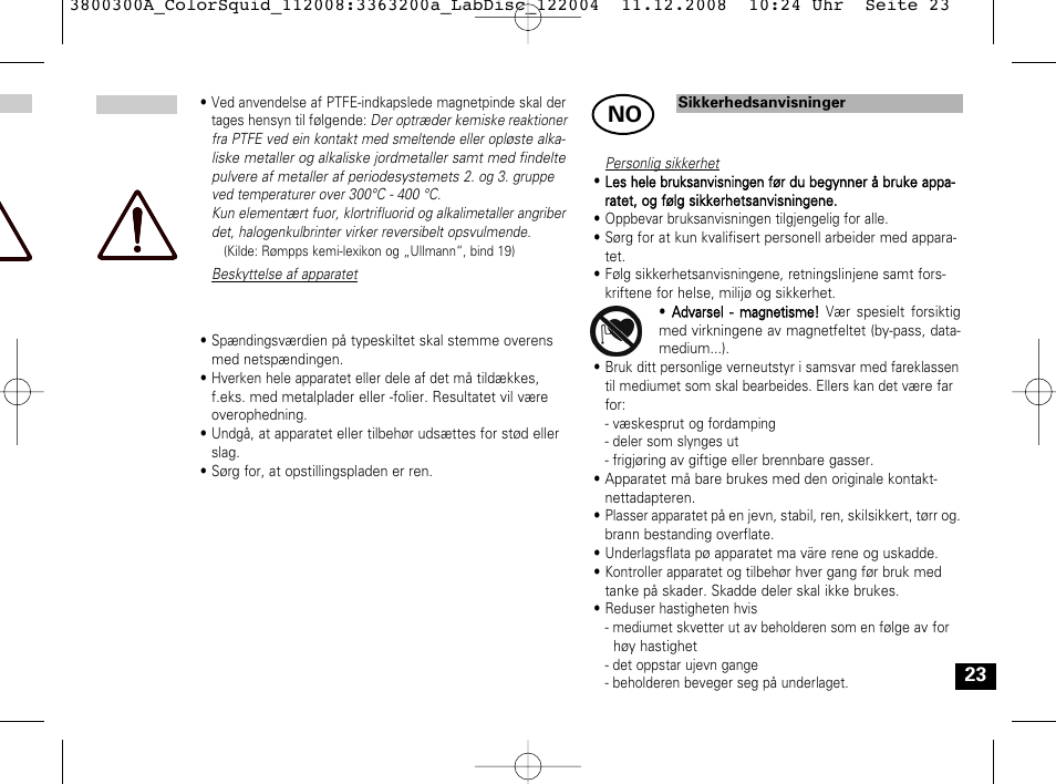 IKA Color Squid User Manual | Page 23 / 40