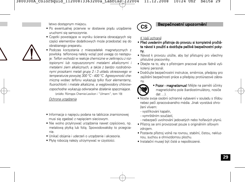 IKA Color Squid User Manual | Page 29 / 40