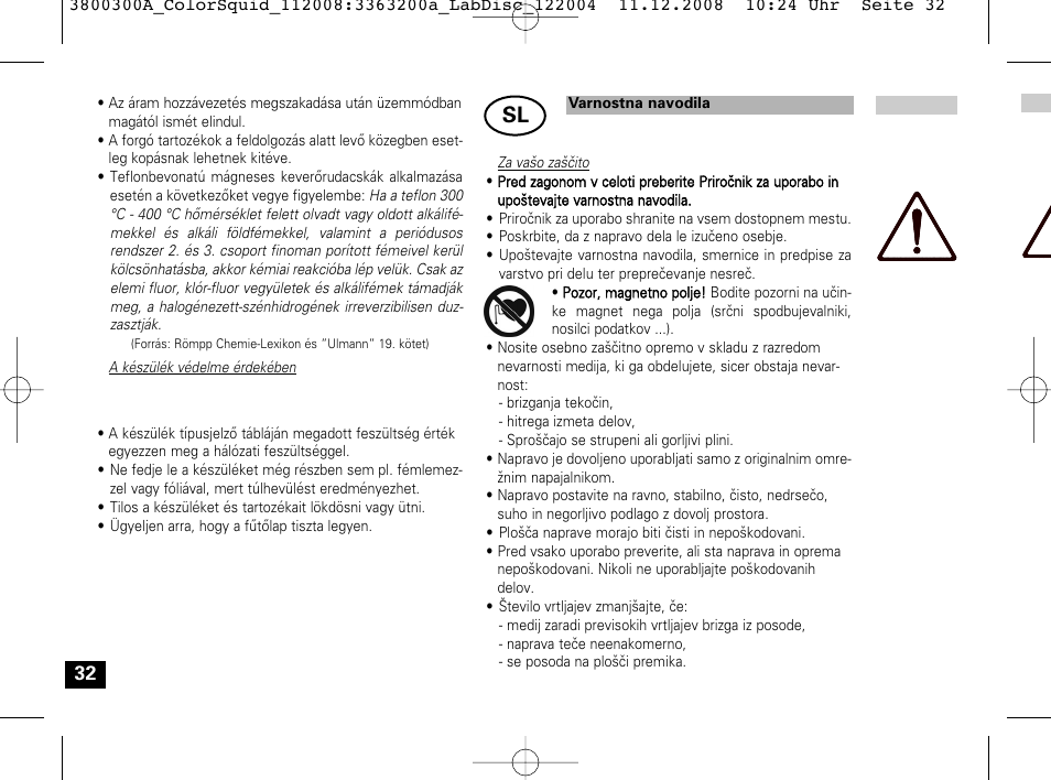 IKA Color Squid User Manual | Page 32 / 40