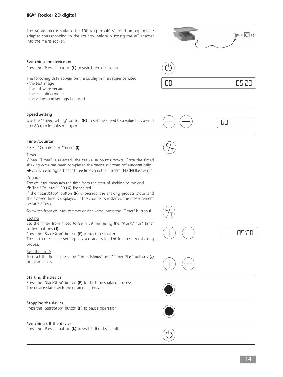 IKA ROCKER 2D digital User Manual | Page 14 / 52