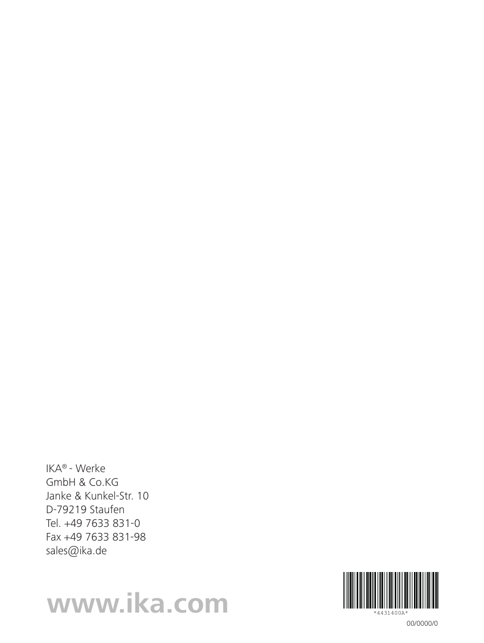 IKA ROCKER 2D digital User Manual | Page 52 / 52