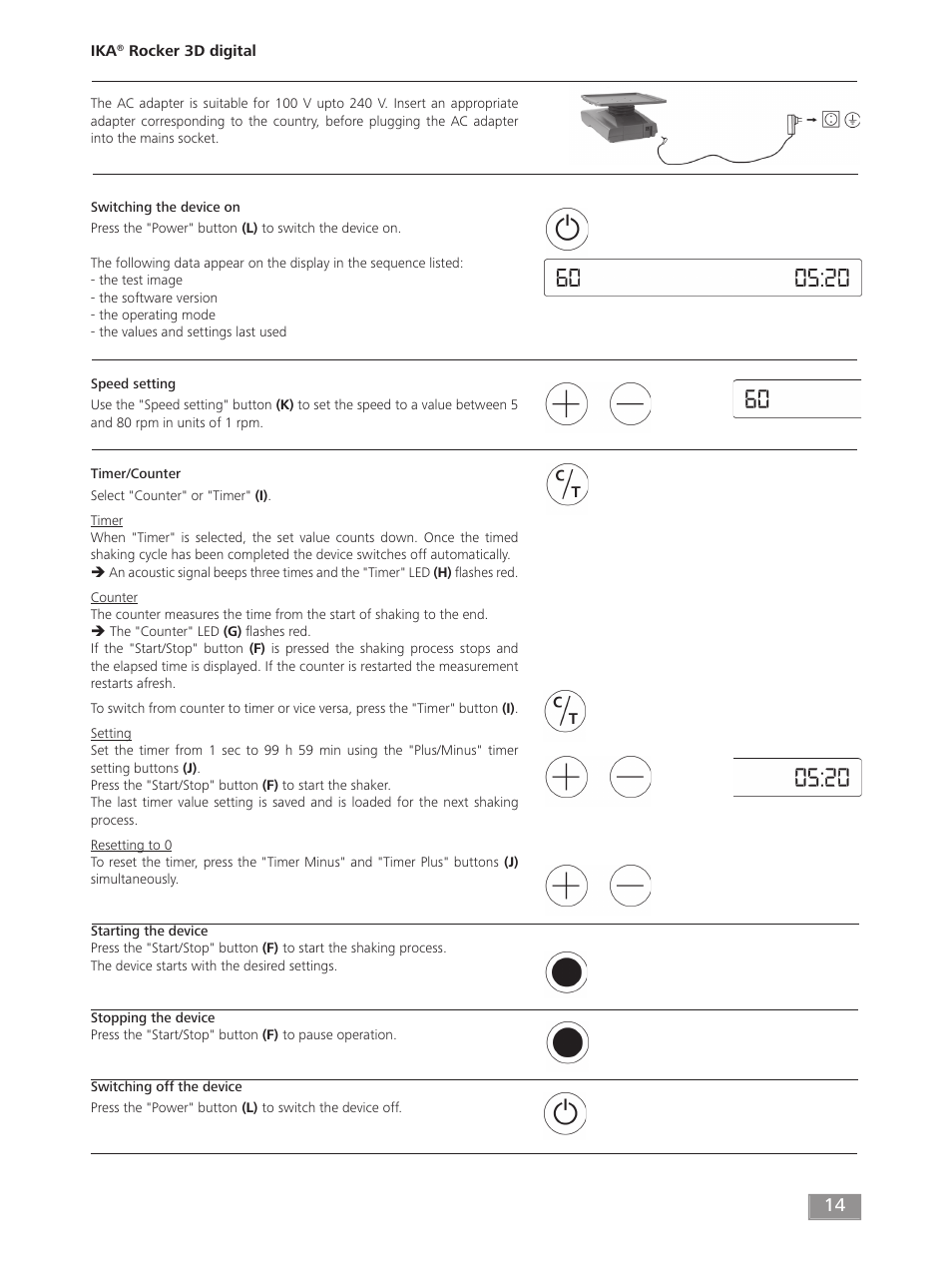 IKA ROCKER 3D digital User Manual | Page 14 / 52