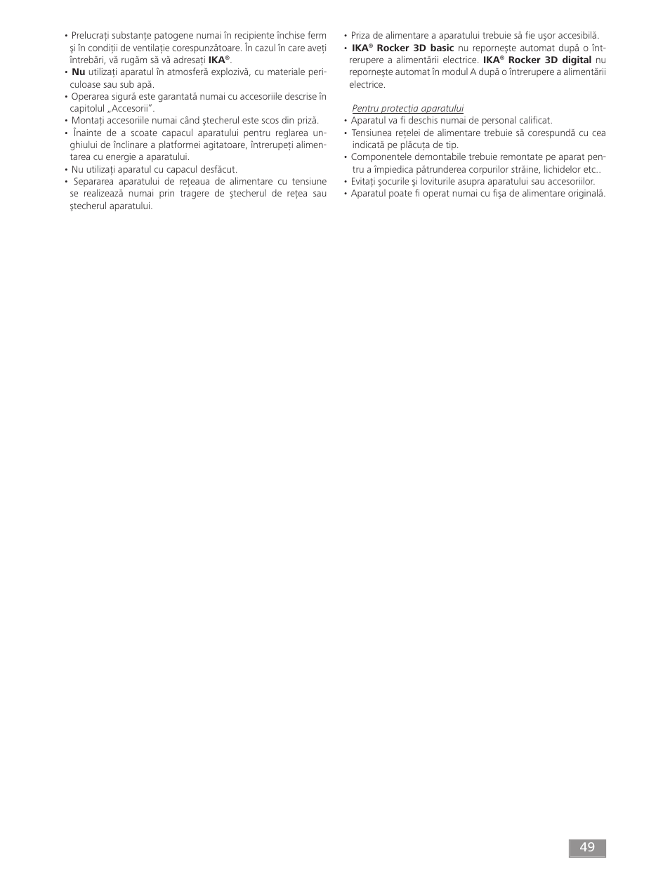 IKA ROCKER 3D digital User Manual | Page 49 / 52