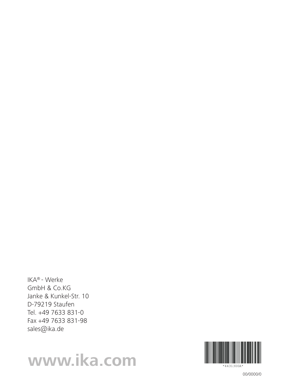 IKA ROCKER 3D digital User Manual | Page 52 / 52