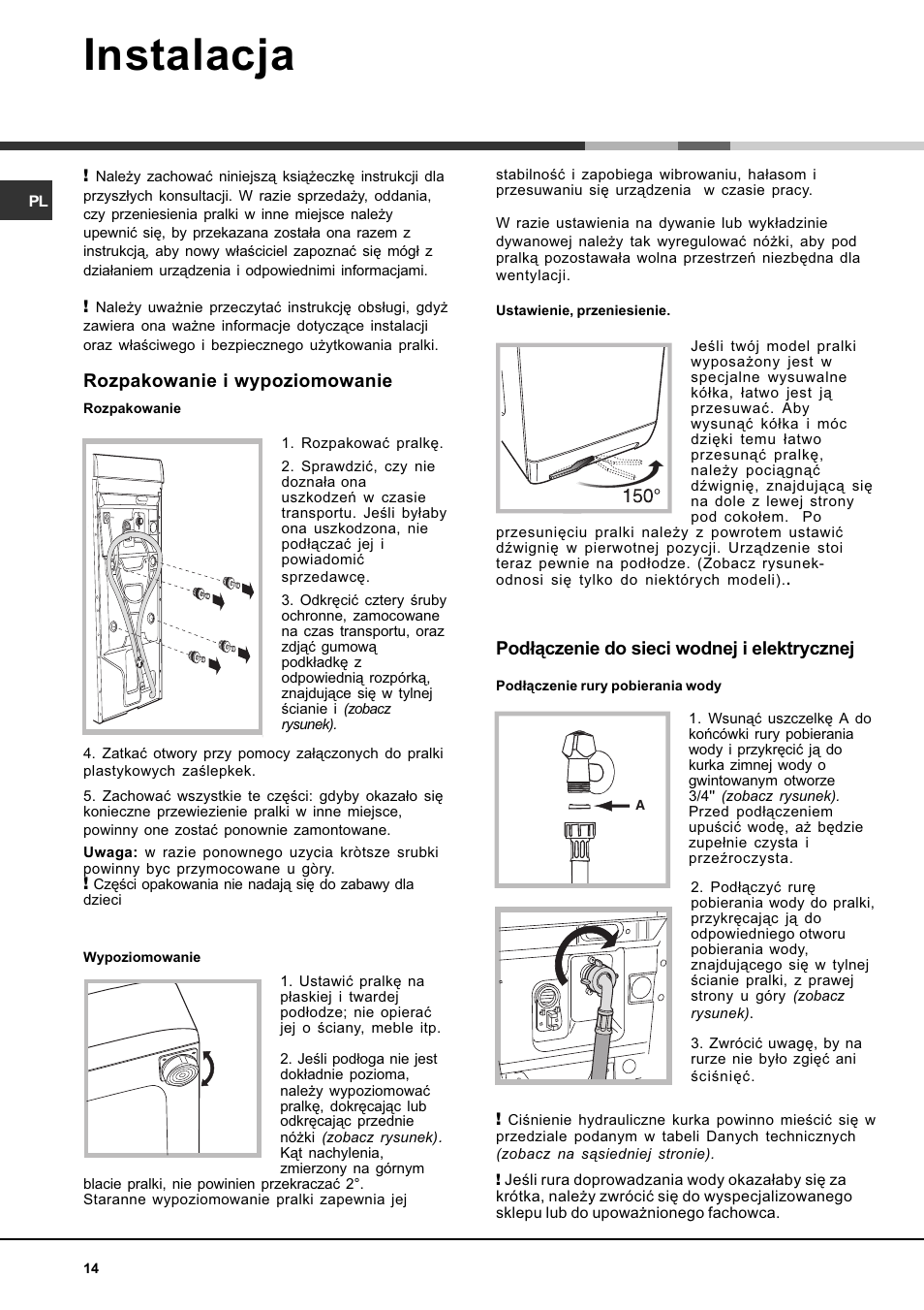 Mikosoft praha s.r.o, Instalacja | Ariston AQXLAVTL 109 User Manual | Page 14 / 72