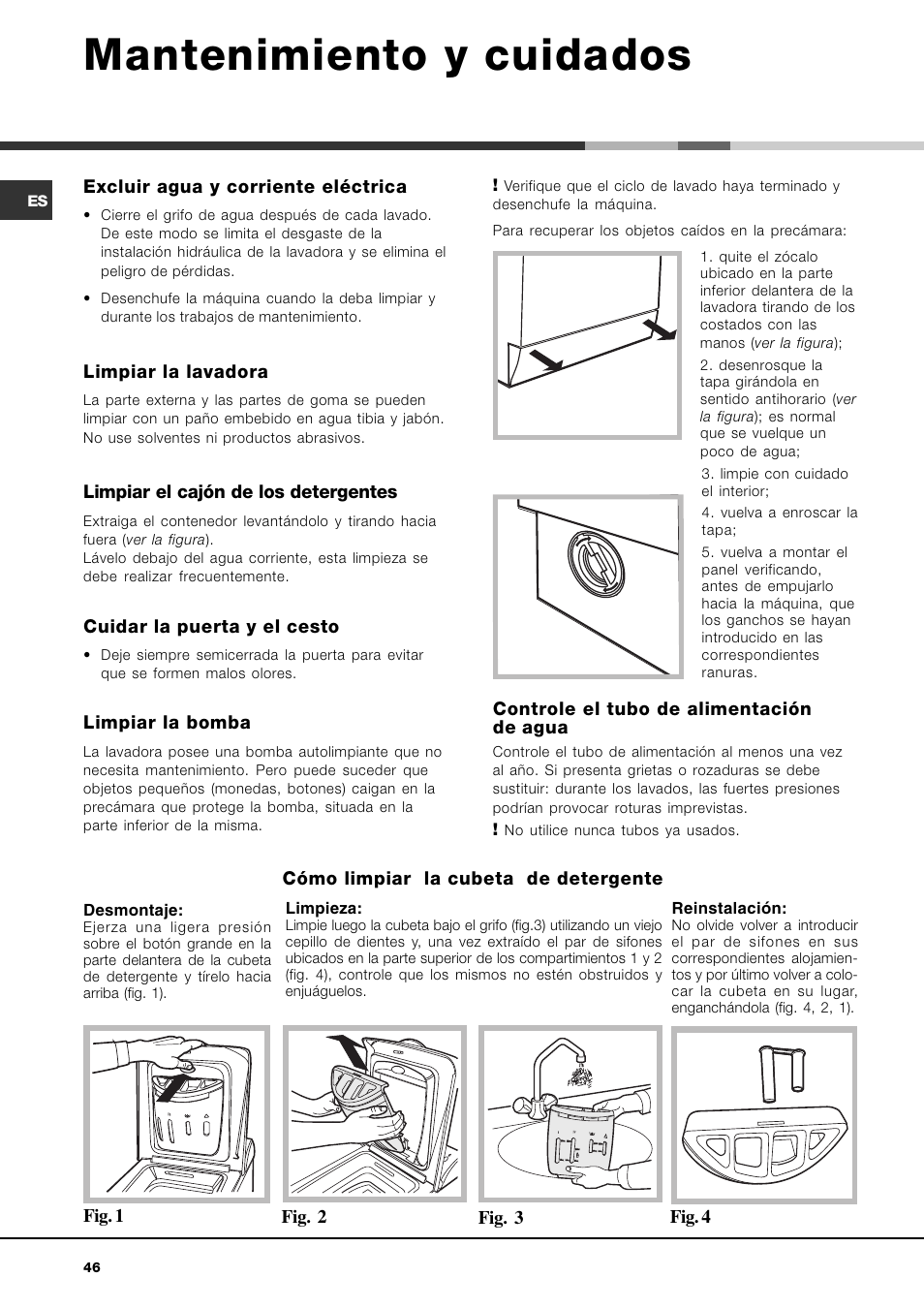 Mikosoft praha s.r.o, Mantenimiento y cuidados | Ariston AQXLAVTL 109 User Manual | Page 46 / 72