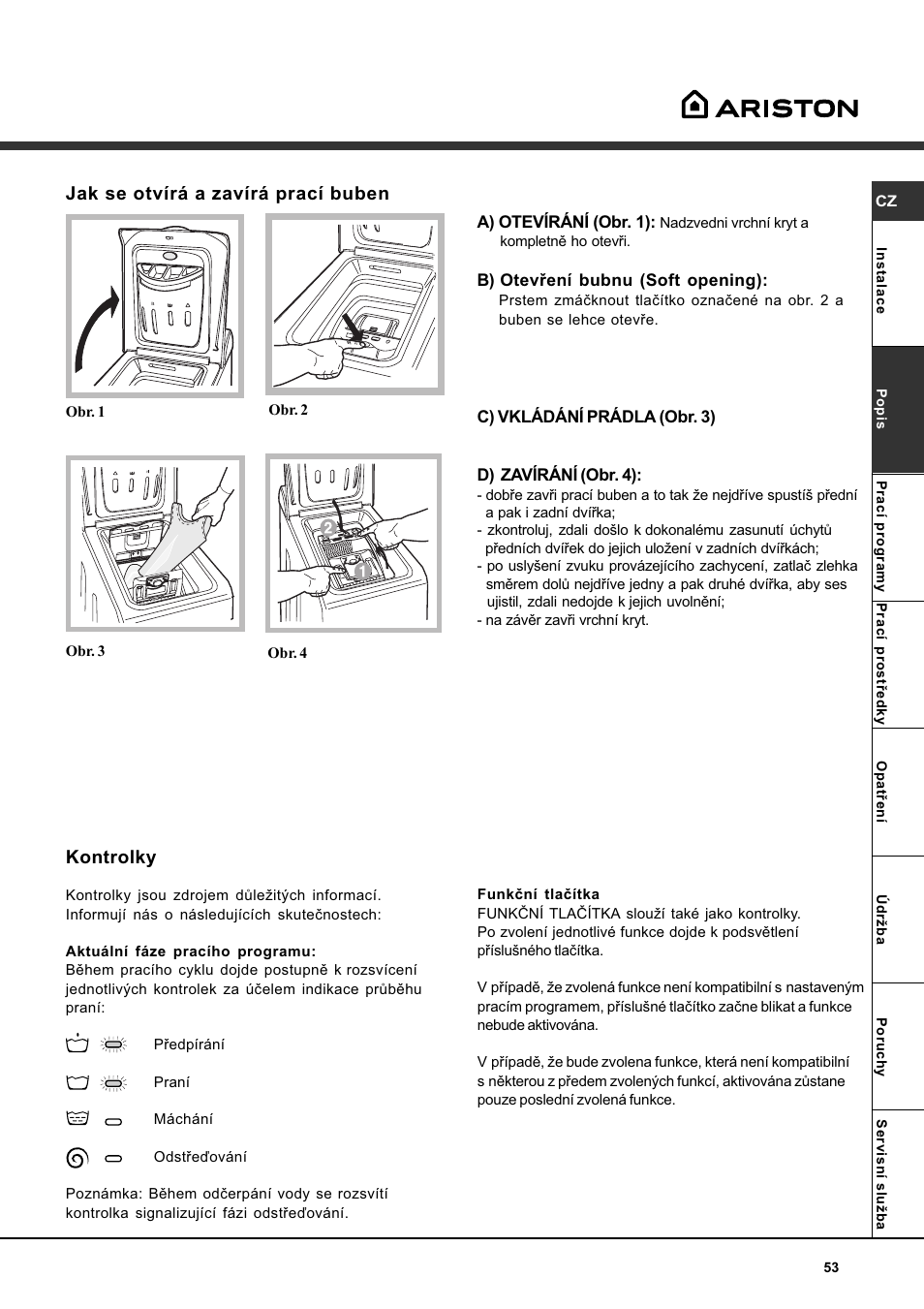 Mikosoft praha s.r.o | Ariston AQXLAVTL 109 User Manual | Page 53 / 72