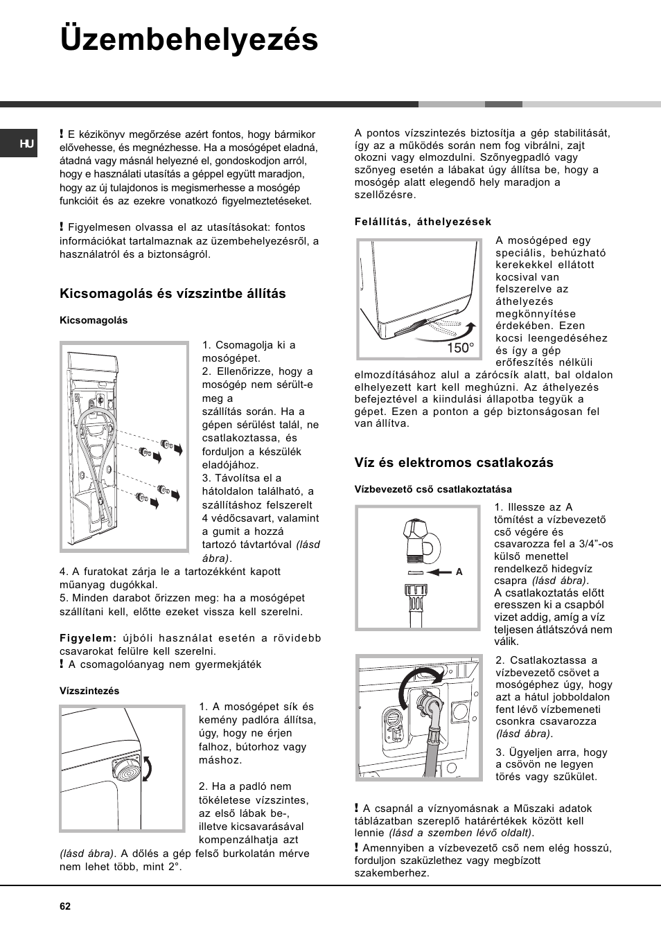 Mikosoft praha s.r.o, Üzembehelyezés | Ariston AQXLAVTL 109 User Manual | Page 62 / 72