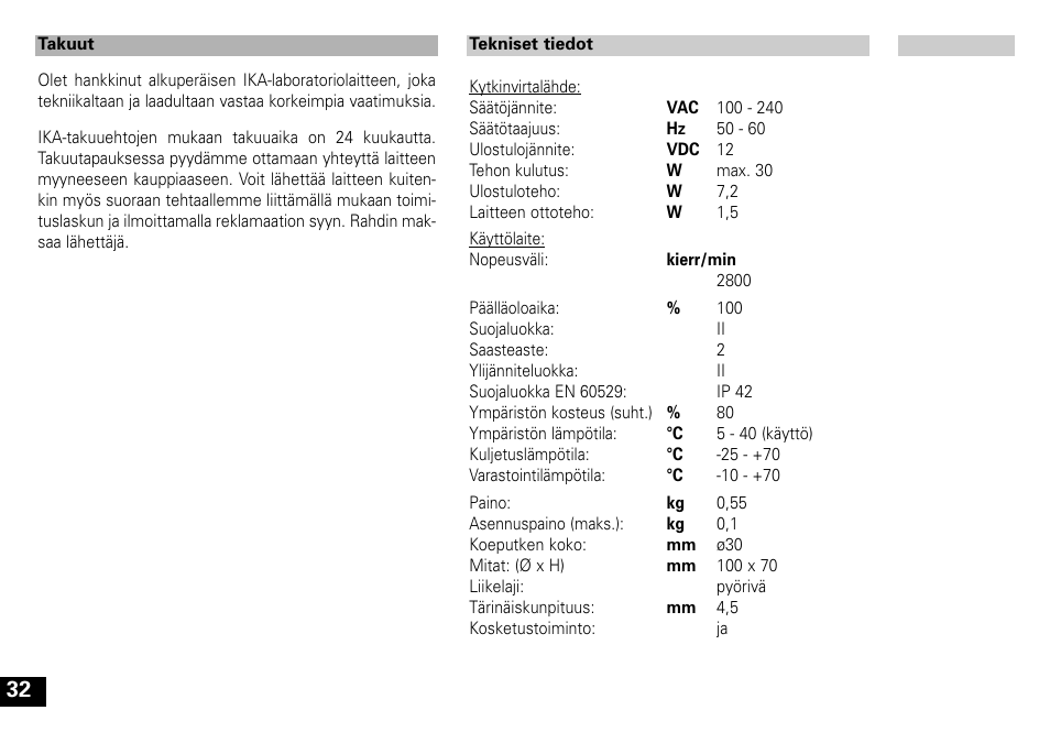 IKA Lab dancer User Manual | Page 32 / 40