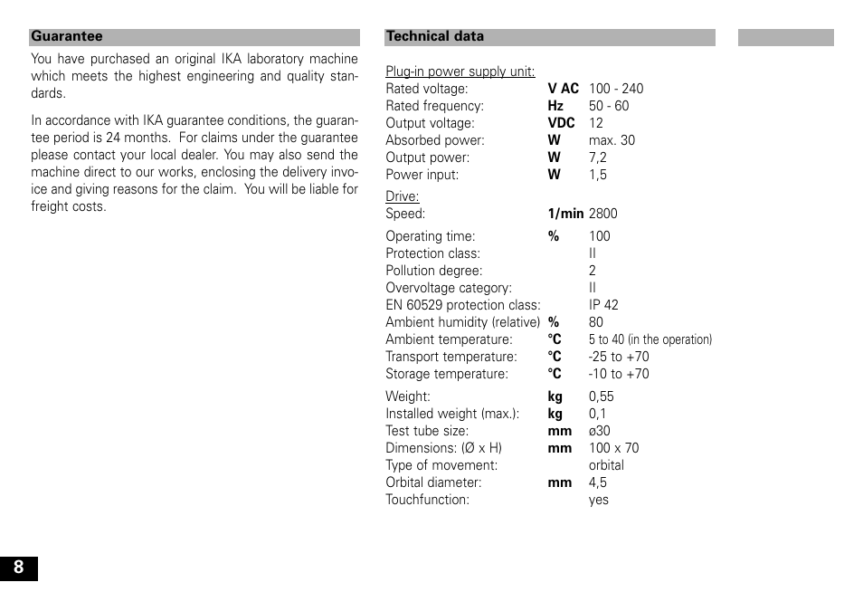 IKA Lab dancer User Manual | Page 8 / 40