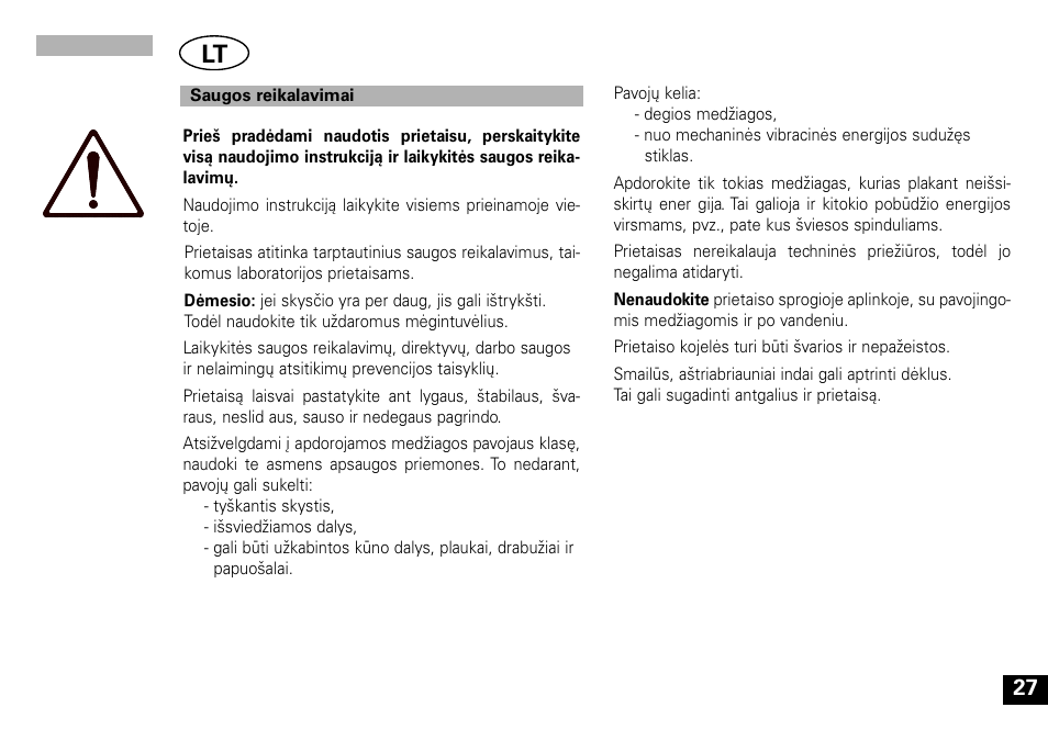 IKA Vortex 1 User Manual | Page 27 / 28
